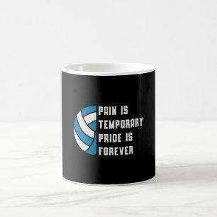 Mug Volley-ball Douleur Est Joueur Rétro De Plage Temp