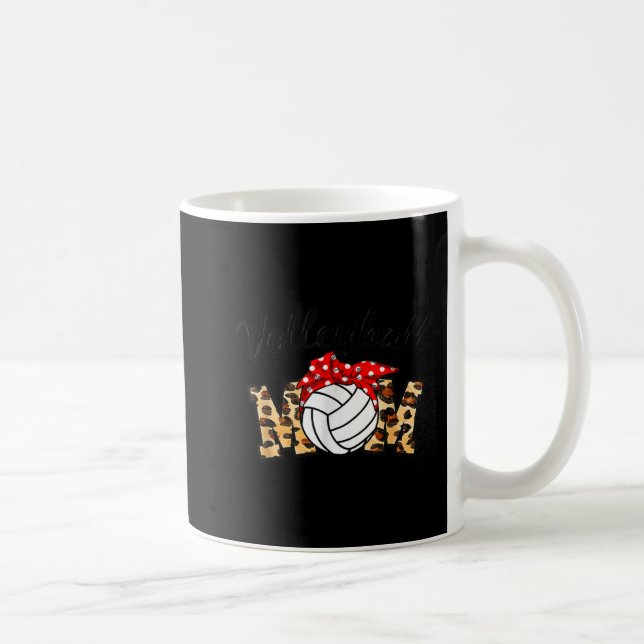 Mug Volleyball Maman Leopard Bleached Fun Fun Mother's (Droite)