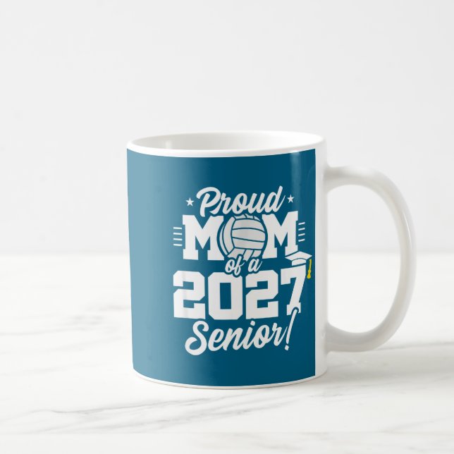 Mug Volleyball minimal de la promotion 2027 au lycée (Droite)