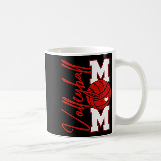 Mug Volleyball Mom Game Day Mama Srts Volleyball Famil (Droite)