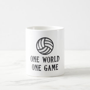 Mug Volleyball One World One Game Volleyball Cadeau