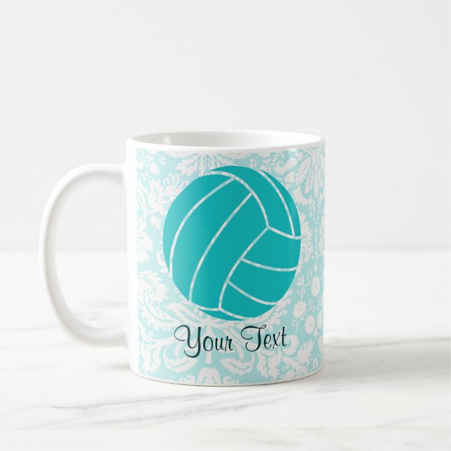 Mug Volleyball turquoise (Gauche)