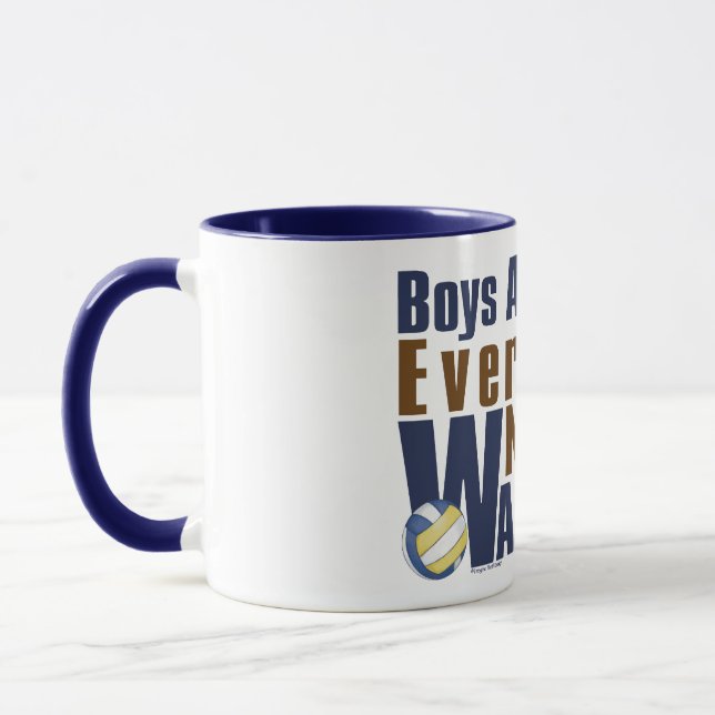 Mug Vollyball Waterboy en bleu (Gauche)