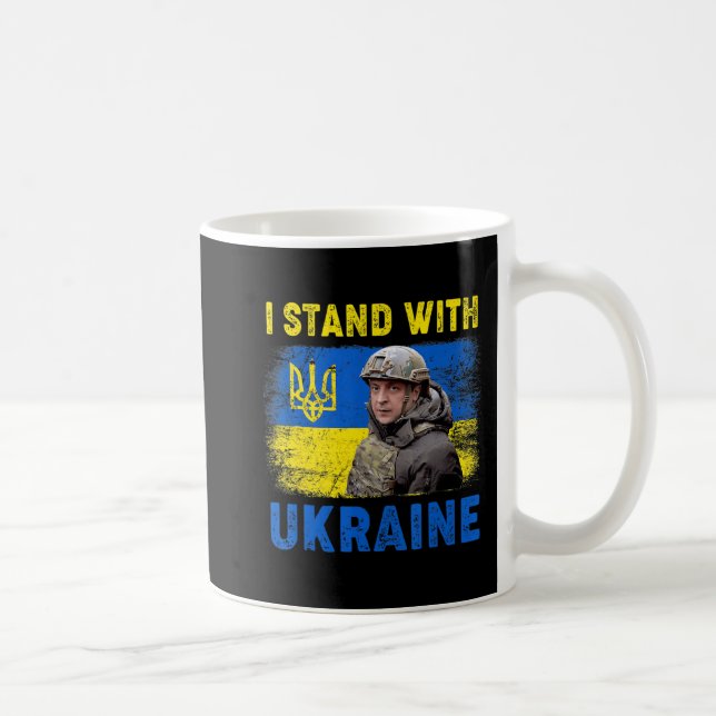 Mug Volodymyr Zelensky Je Suis Aux Côtés De L'Ukraine  (Droite)