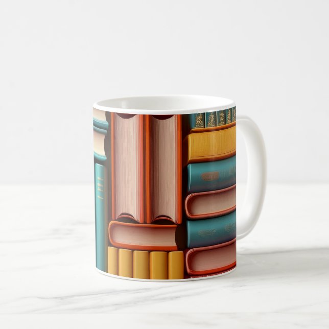 Mug Volumes de romans (Devant droit)