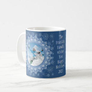 Mug VOS 2 photos et texte Elégant Cadre personnalisé t