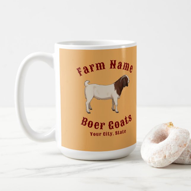 Mug Vos chèvres Boer de la ferme (Avec donut)