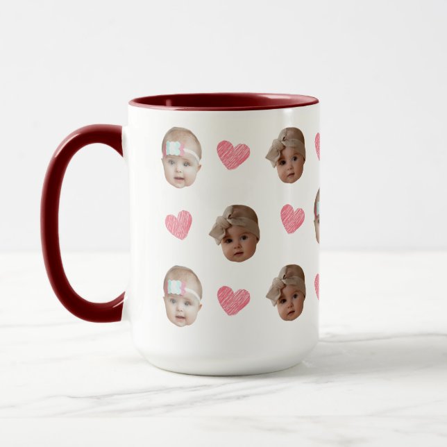 Mug Vos chiens Le visage de votre mari La fête des mèr (Gauche)