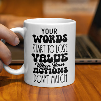 Mug Vos Mots Motivationnel Amateurs De Café Cadeau