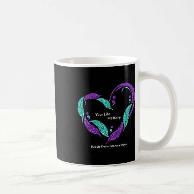 Mug Vos problèmes de vie Semicolon Prévention du suici (Droite)