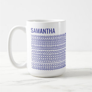 Mug Vos propres mots et nom Message caché personnalisé