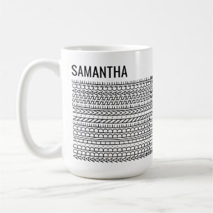 Mug Vos propres mots & nom Message caché personnalisé 