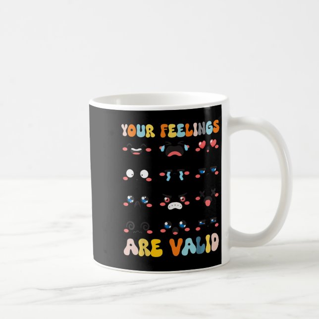 Mug Vos Sentiments Sont Valables Jaune Santé Mentale C (Droite)