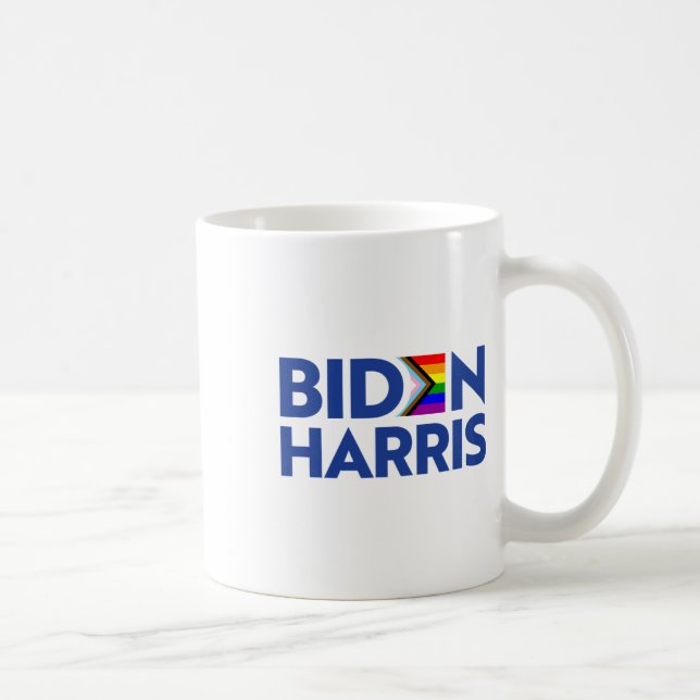 Mug Vote Biden Harris Lgbt Lgbtq Progrès Fierté Drapea (Droite)