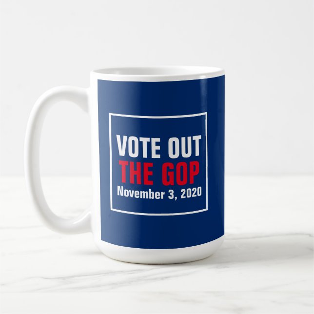 Mug Vote du GOP 2022 Élection Rouge Blanc Bleu (Gauche)