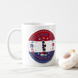 Mug Vote rouge bleu 2024 pour la statue Rouge Blanc Bl