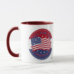 Mug Votez pour le drapeau rouge, blanc et bleu 2020