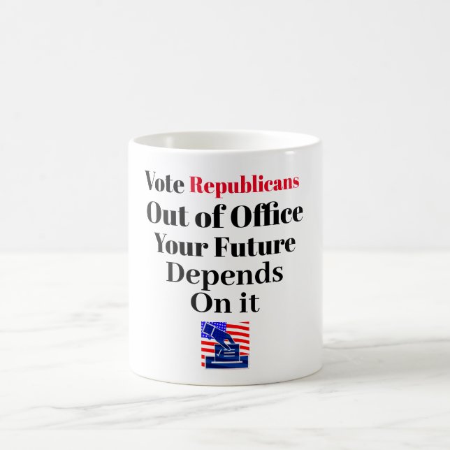 Mug Votez pour les républicains en dehors du bureau Ca (Centre)