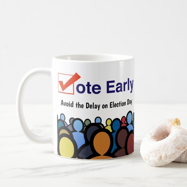 Mug Votez tôt (Avec donut)