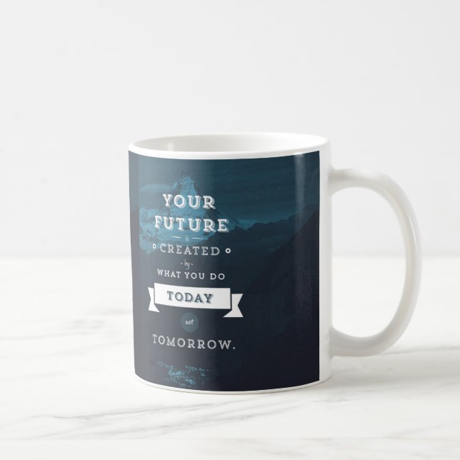 Mug Votre Avenir Est Créé Par Ce Que Vous Faites Aujou (Droite)