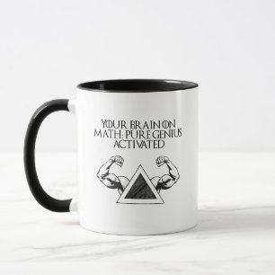 Mug Votre cerveau sur les maths : génie pur activé