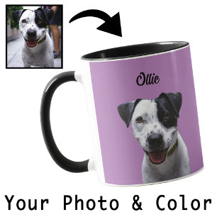 Mug Votre chien Photo personnalisée Couleur mignonne C