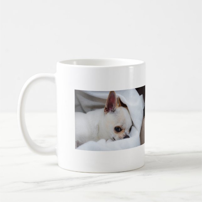 Mug Votre chiot chien de compagnie photos personnalisé (Gauche)