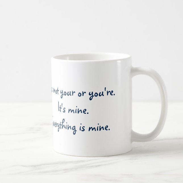 Mug Votre drôle vous êtes grammaire (Droite)