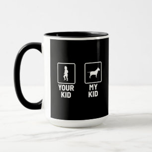 Mug Votre Enfant, Mon Enfant Funny Bull Terrier