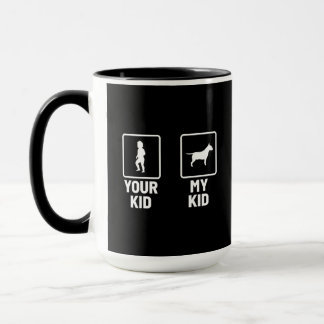 Mug Votre Enfant, Mon Enfant Funny Bull Terrier