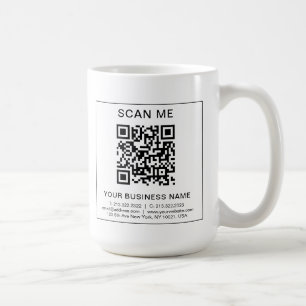 Mug Votre entreprise QR Code Simple Scan Promotionnels