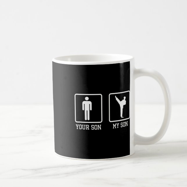 Mug Votre fils mon fils combattant de karaté artiste m (Droite)