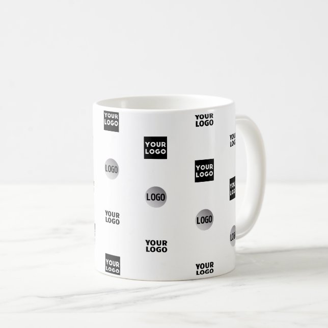 Mug Votre logo | 3 modèles de conception de logo modif (Devant droit)