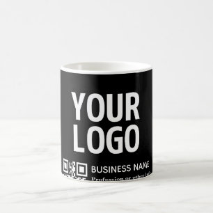 Mug Votre logo avec code QR et texte modifiables