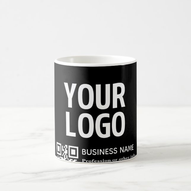 Mug Votre logo avec code QR et texte modifiables  (Centre)