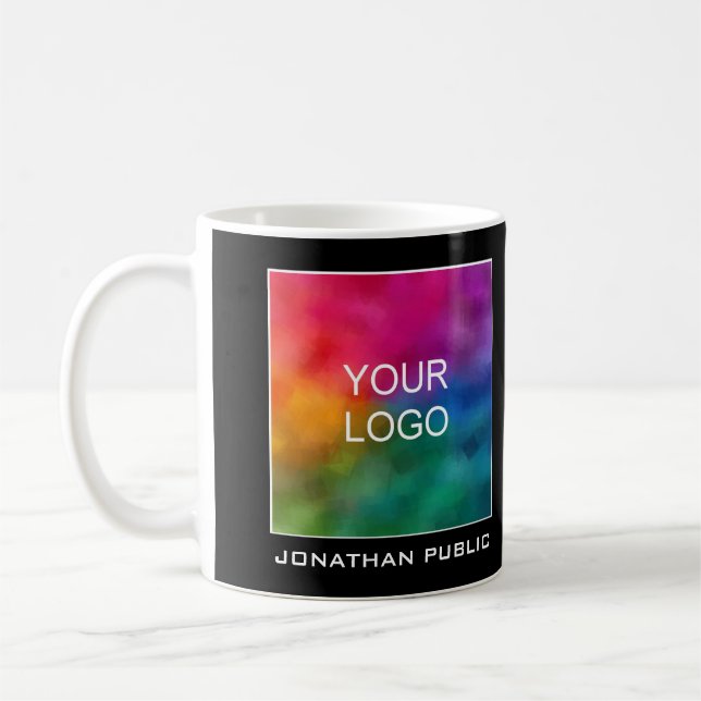 Mug Votre logo d'entreprise Ajouter un nom Texte perso (Gauche)