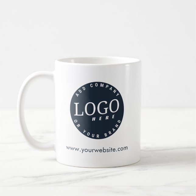 Mug Votre logo d'entreprise et votre site Web d'entrep (Gauche)