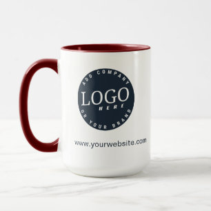 Mug Votre logo d'entreprise et votre site Web personna