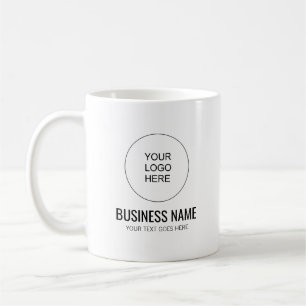 Mug Votre logo d'entreprise ici Modèle de texte client
