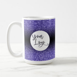 Mug Votre logo d'entreprise Parties scintillant violet
