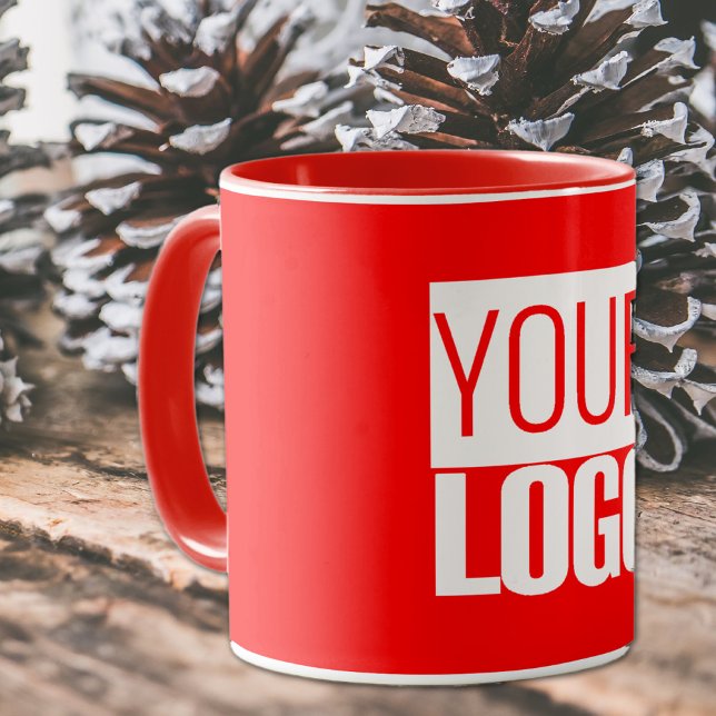 Mug Votre logo en rouge vif (Créateur téléchargé)