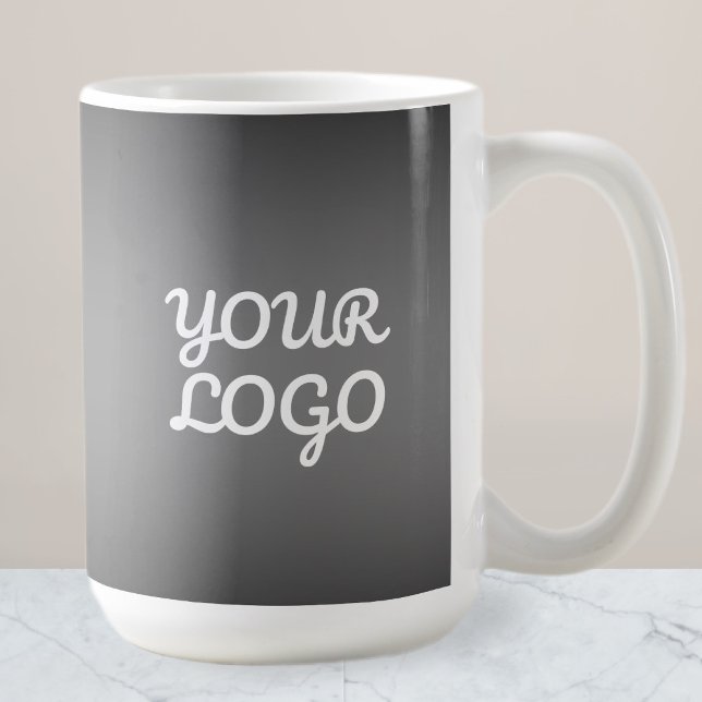 Mug Votre logo et moderne gris foncé modifiable couleu (Créateur téléchargé)