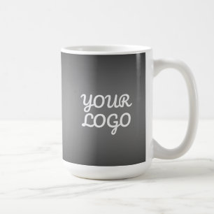 Mug Votre logo et moderne gris foncé modifiable couleu