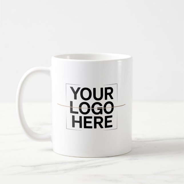 Mug Votre logo ici Création de marque en gras (Gauche)