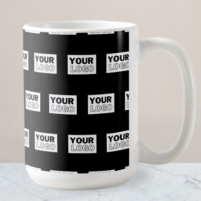 Mug Votre logo ou conception | Fond de couleur modifia (Créateur téléchargé)