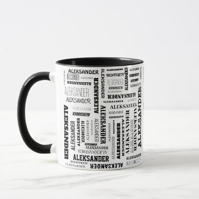 Mug Votre (Long) nom est partout (Gauche)