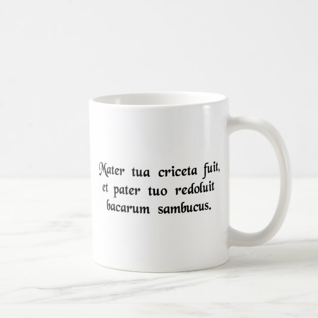 Mug Votre mère était un hamster et votre père ...... (Droite)