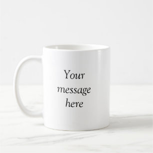 Mug Votre message ici ajoutez le nom de texte image mo