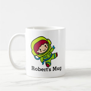 Mug Votre nom Astronaut garçon en Spacesuit