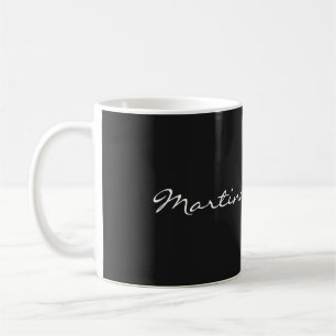 Mug Votre nom Élégant Script Personne unique Feminine